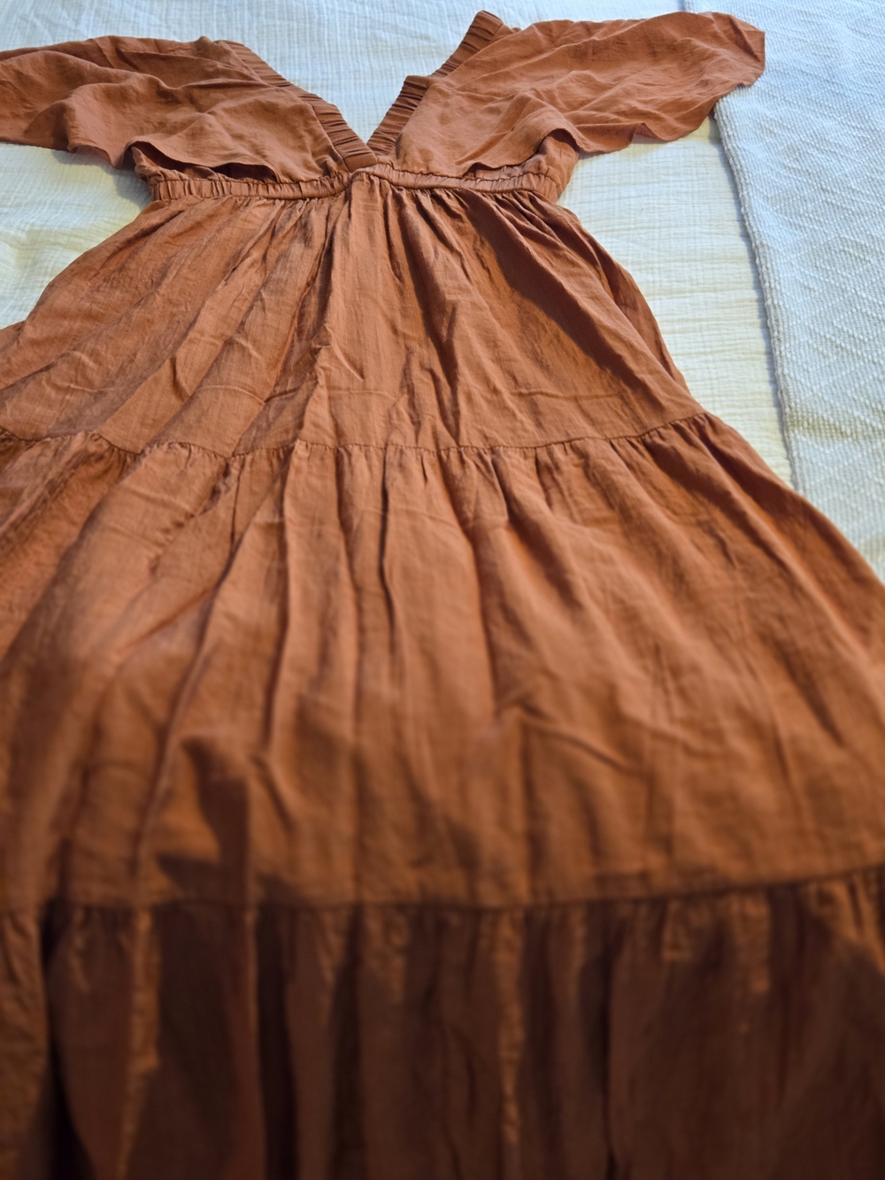SHEIN Rust Orange Maxi Dress